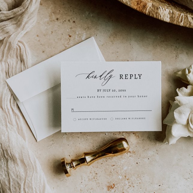 Elegante RSVP - Tarjeta de Austin  (Subido por el creador)