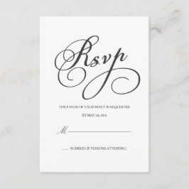 Elegante RSVP | Tarjeta de respuesta
