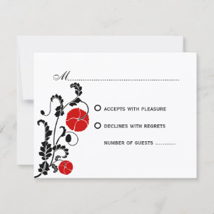 Elegante RSVP / Tarjetas de respuesta de la boda d