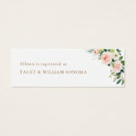 Elegante Rubor Bridal Shower Registry Insertar tar<br><div class="desc">Elegante Rubor Bridal Shower Registry Insertar tarjetas</div>