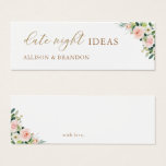 Elegante Rubor Date Night Ideas Wedding Shower Car<br><div class="desc">Elegante Rubor Date Night Ideas Wedding Shower Card</div>