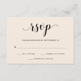 Elegante Rubor Wedding RSVP