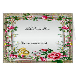 Elegante Rústico Roses Roses Rojos Doblados Mesa P