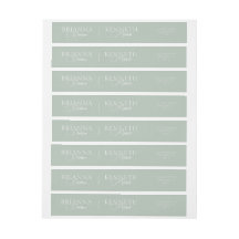 Elegante sabio con Boda blanco moderno y guion