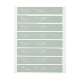 Elegante sabio con Boda blanco moderno y guion