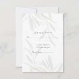 Elegante Sage Green Botanical RSVP