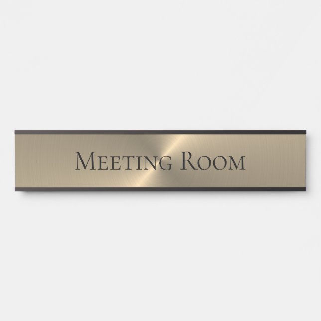 Elegante sala de reuniones de Office Colgar placa  (Anverso)