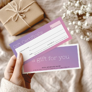 ELEGANTE salón de belleza de negocios morado rosa