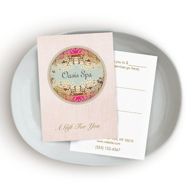 Elegante Salón de Belleza y Certificado de Regalo  (Subido por el creador)