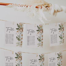 Elegante salón de bodas tropical bohemio a-z