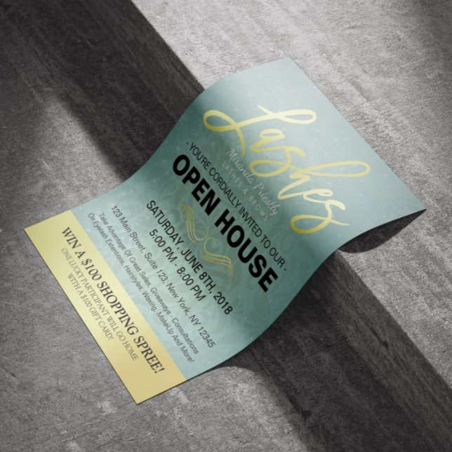 Elegante Salón de la Casa Abierta Volante Oro & Bl (Subido por el creador)