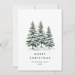 Elegante saludo de árbol de Navidad Minimalista