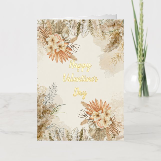 Elegante San Valentín floral (Anverso)