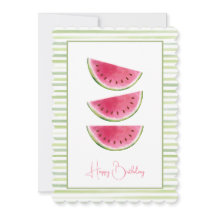 Elegante sandía Rústica Feliz cumpleaños