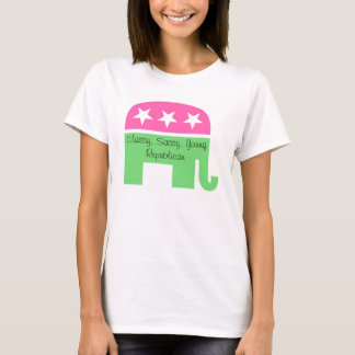 Elegante, Sassy, Joven Camiseta Republicana