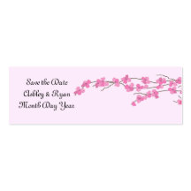 Elegante Save the Date de Flor de Cerezo
