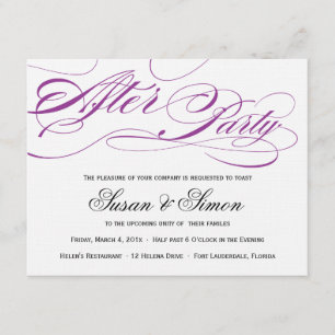 Elegante script después de invitación de partido m