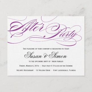 Elegante script después de invitación de partido m