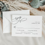 Elegante Script Wedding Rsvp con tarjeta de opcion<br><div class="desc">Diseñada para coordinar con nuestra colección de bodas de guiones románticos,  esta tarjeta RSVP de Opciones de Comida de personalizable,  incluye un texto de guión de caligrafía barnizada,  acompañado de un elegante tipo de letra sans y sans modernos en negro y con un sabio escarchado. Elementos coincidentes disponibles.</div>