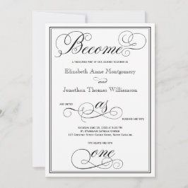 Elegante se convierte en una invitación a la boda 