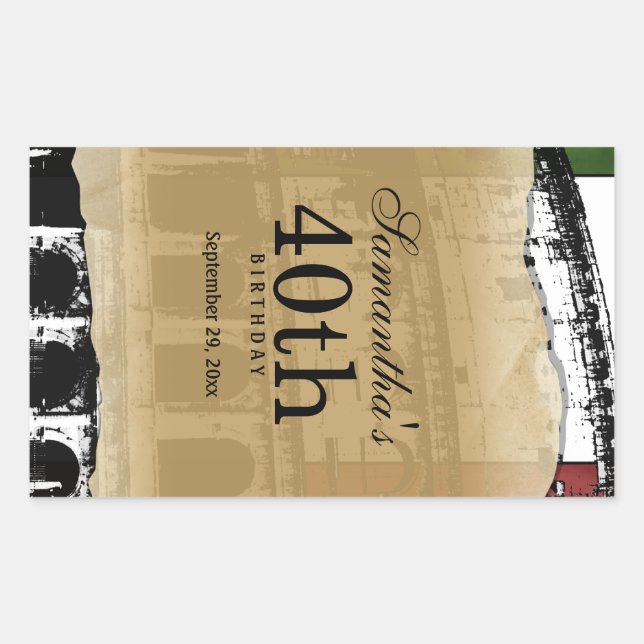 Elegante sello de Personalizable romano del Colise (Anverso)
