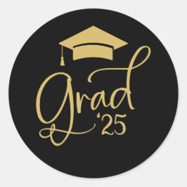 Elegante Sello para sobres Black Gold Grad 2025