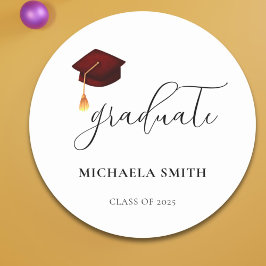 Elegante Sello para sobres de graduados de posgrad