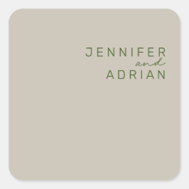 Elegante Sellos para sobres modernistas de color p