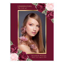 Elegante señal de celebración de la vida con foto