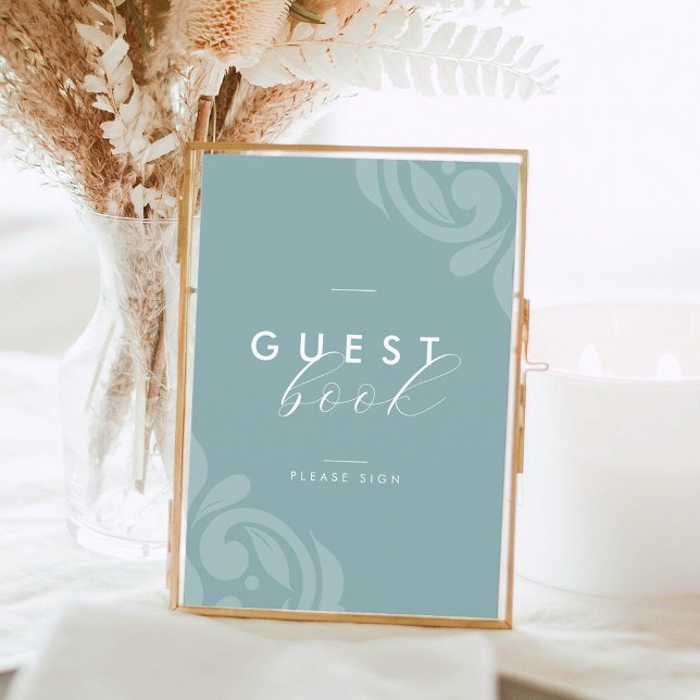 Elegante Señal de Libro de Invitados de Damasco Re (Subido por el creador)