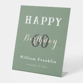 Elegante señal peatonal para la fiesta de cumpleañ