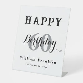 Elegante señal peatonal para la fiesta de cumpleañ