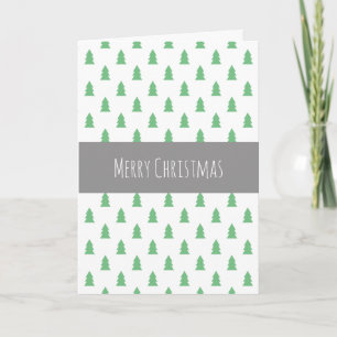 Elegante Sencillo patrón de árbol de Navidad verde