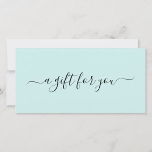 Elegante Sencillo Spa Verde azulado Certificado de