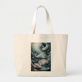 Elegante Serenidad de Cisne - Bolsa de Tote de Nat
