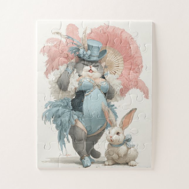 Elegante Show Bunny Jigsaw Puzzle (Vertical)