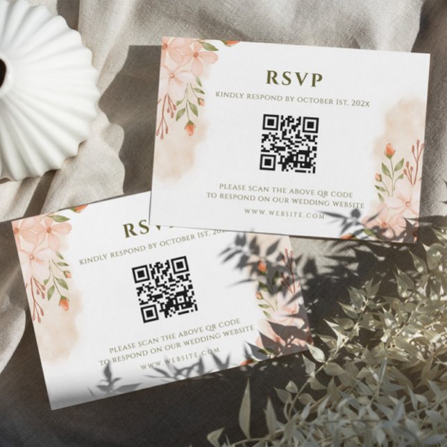 Elegante Simple Wildflower RSVP (Subido por el creador)
