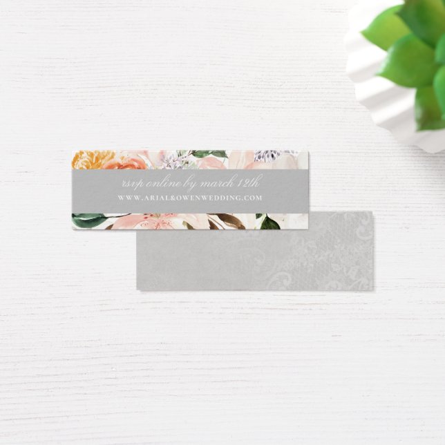 Elegante sitio web de Boda botánico floral RSVP (Escritorio)