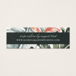 Elegante sitio web de Boda de hoja tropical modern