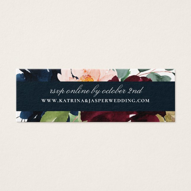 Elegante sitio web de Boda floral de la Marina de  (Frente)