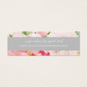 Elegante sitio web de Boda floral de Rubor RSVP
