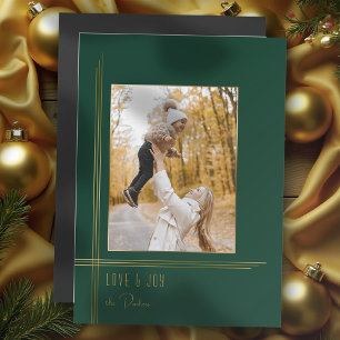 Elegante Sleek Green/Gold Modern Deco Style Foto