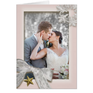 Elegante Snowflakes Winter Wedding Gracias Tarjeta