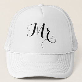 Elegante Sr. Gorra de texto - Regalo de cierre de 