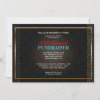 Elegante Subasta Corporativa Gala Invitación a la