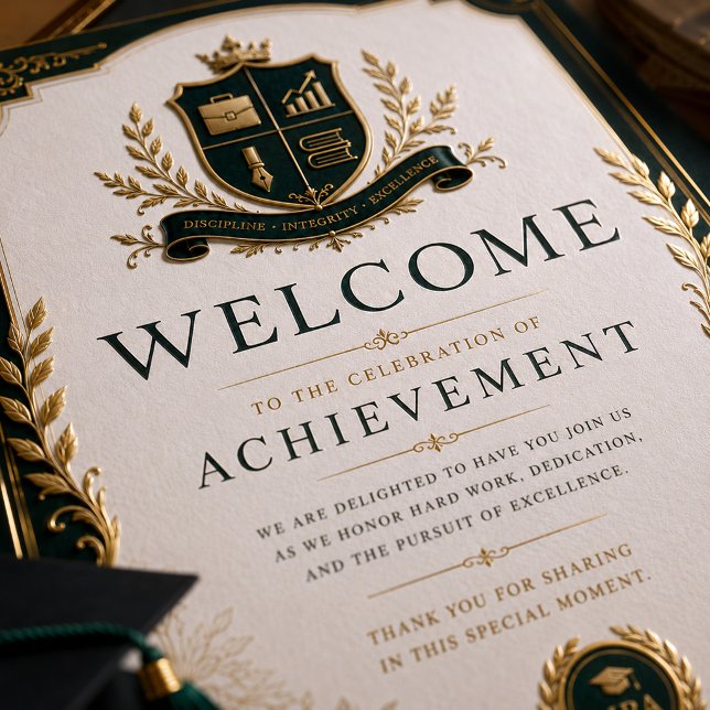 Elegante Suite de Invitación y Programa de Graduac (Subido por el creador)