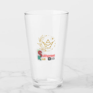 Elegante Sukhpreet Kaur Personalizado Glass Cup
