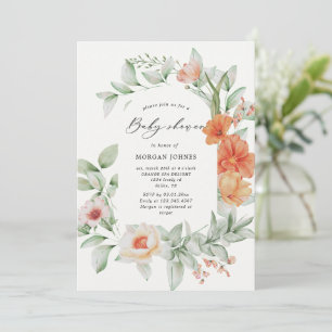 Elegante Summer Garden Floral Baby Shower