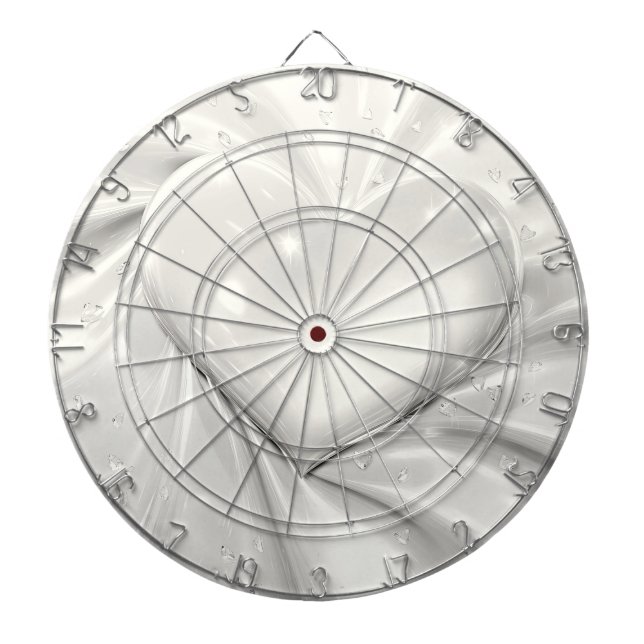 Elegante tablero de cardíacas de crema blanca (Frente)