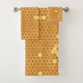 Elegante Tan Gold Honeycomb